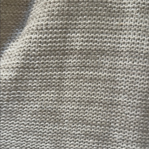 Susina Cream and Tan Crew Neck Sweater Relaxed Fit - Picture 3 of 6